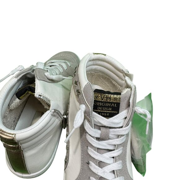 Vintage Havana SneakersGold trimmed multi Mix Star Studded High Tops SZ:7 - Picture 3 of 10